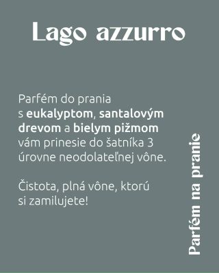 Lago Azzurro 💧 Svieža vôňa morského vzduchu s jemnými kvetinovými tónmi 🌿 Prírodný parfum do prania, dlhotrvajúci a šetrný...